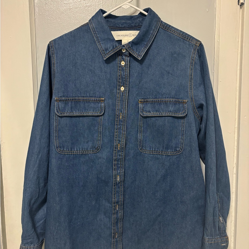 Denim Button Down Shirt
